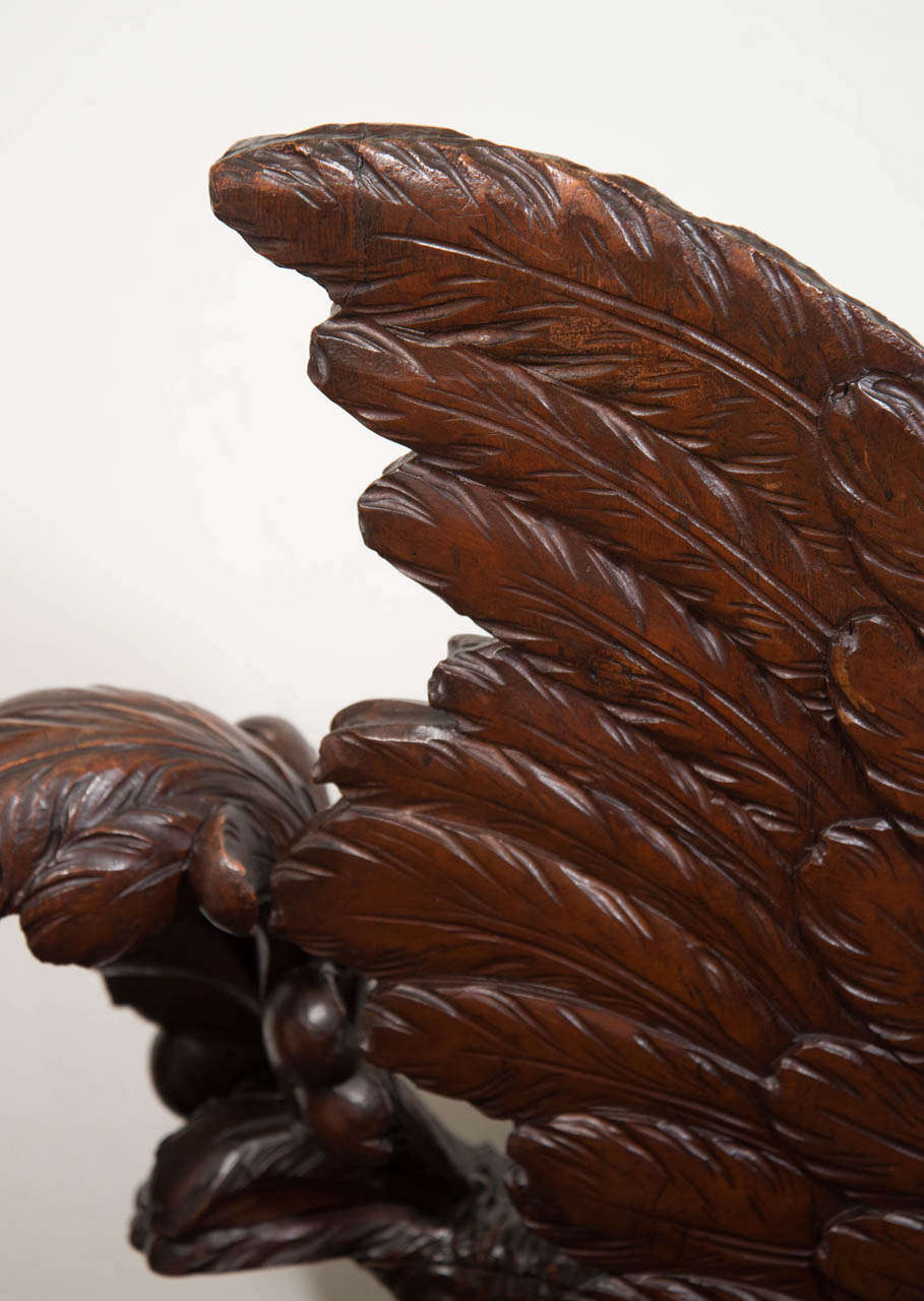 A 19th Century Hand Carved Griffin Italian Fantasy Chair 2