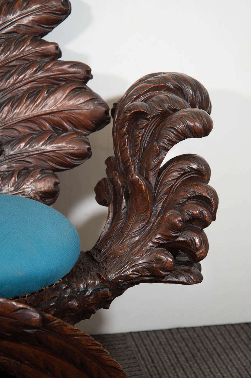 A 19th Century Hand Carved Griffin Italian Fantasy Chair at 1stDibs