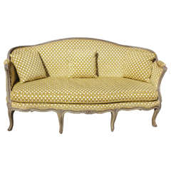 Fine Period Louis XV Grey Painted Canapé 2