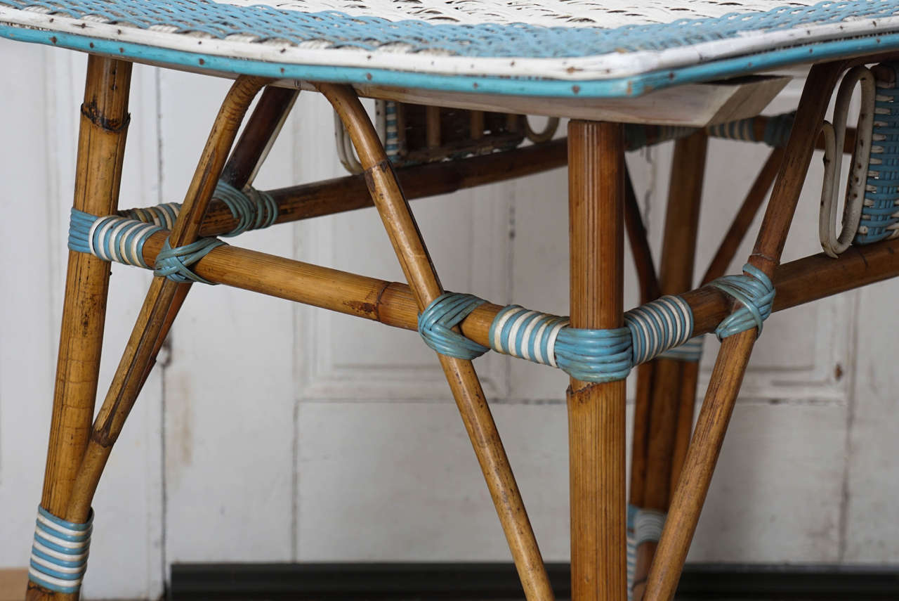 Good Vintage Wicker and Bamboo Table 4