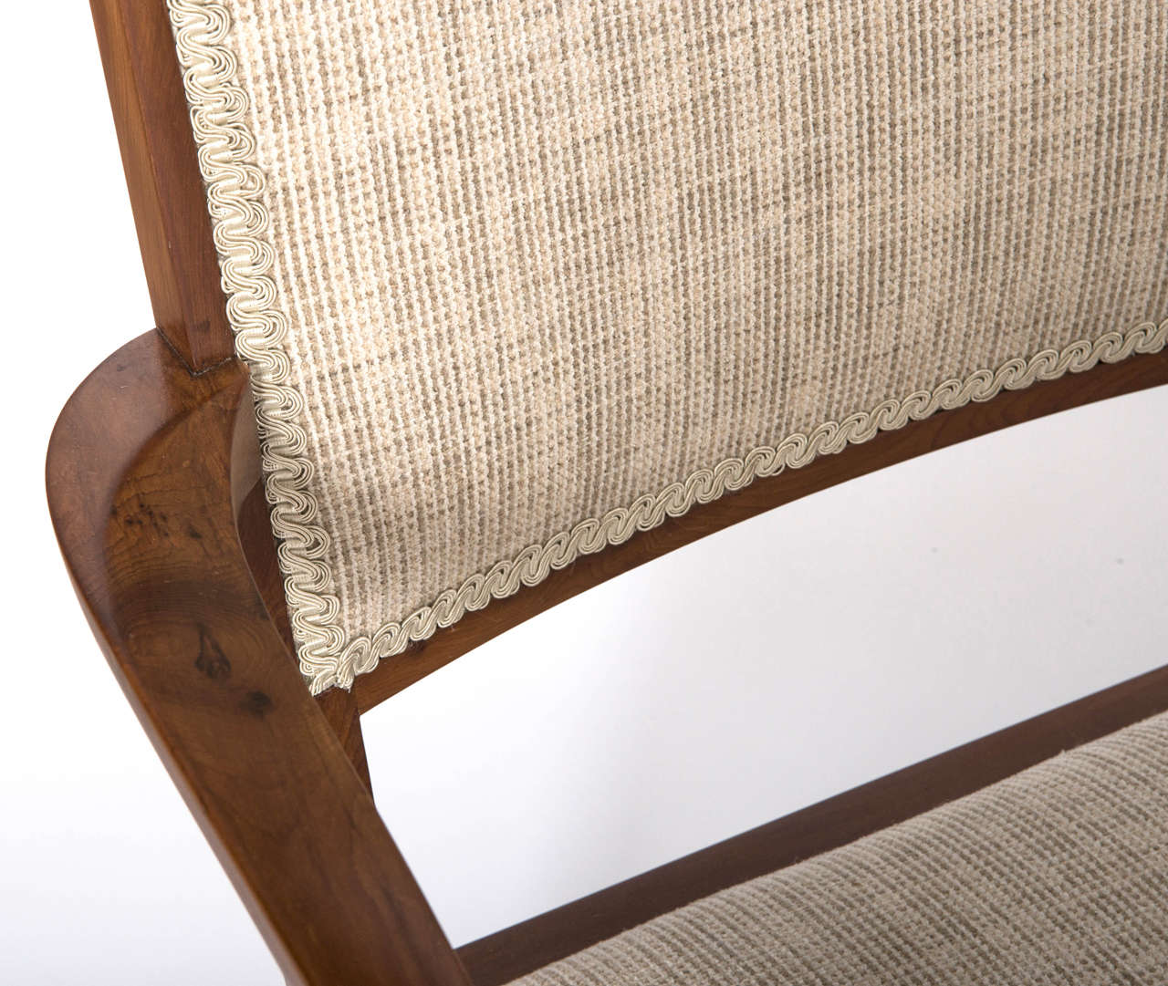 A set of eight Yew wood dining chairs by Heal and Sons of London, circa