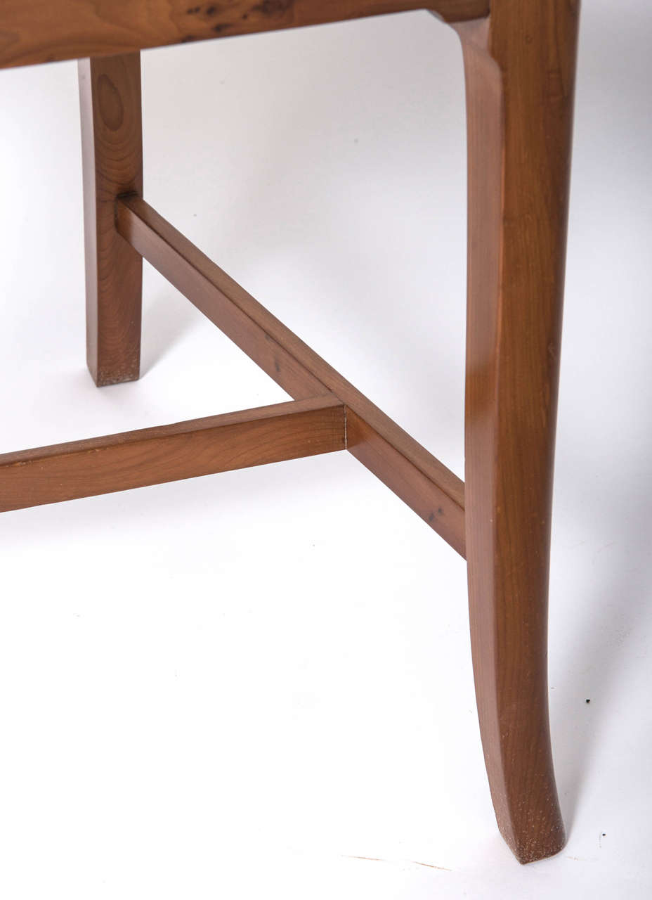 A set of eight Yew wood dining chairs by Heal and Sons of London, circa