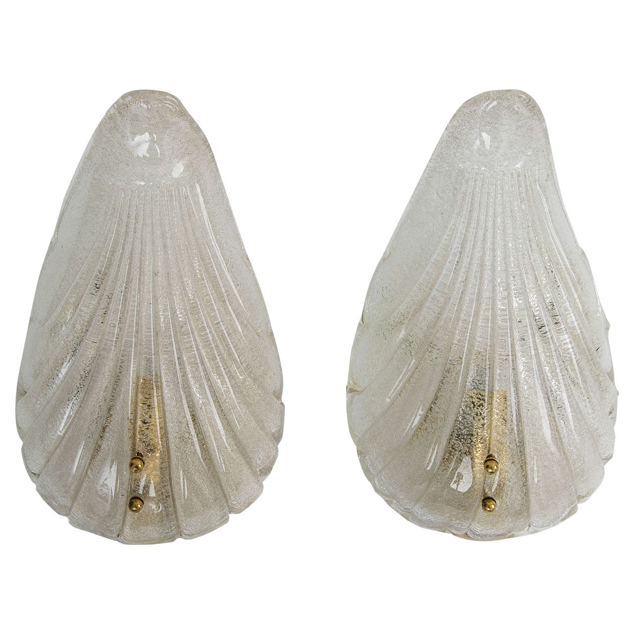 Mazzega Pair of Wall Lights For Sale