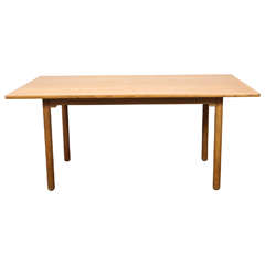Scandinavian Midcentury Oak Dining or Work Table Scandinavian Midcentury Oak Dining or Work Table