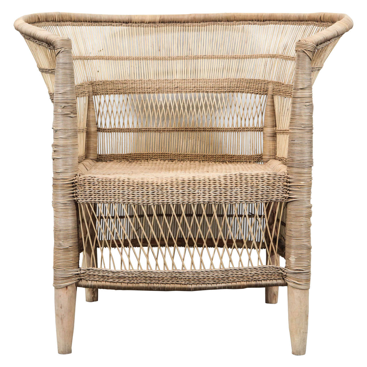 South African Wicker Armchair