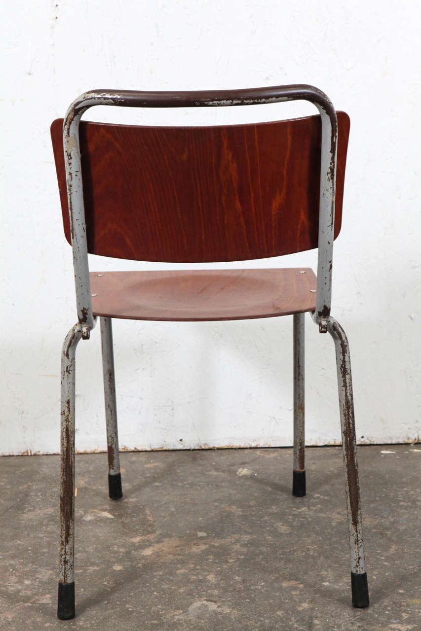 Vintage French School Chairs (Ten Available) 1