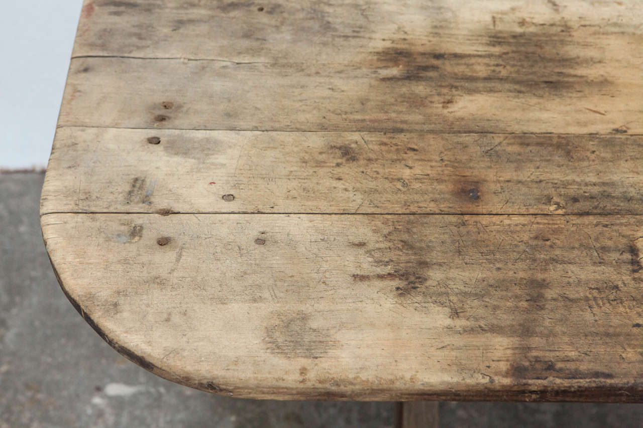 Rustic Dining Table with X Legs 1