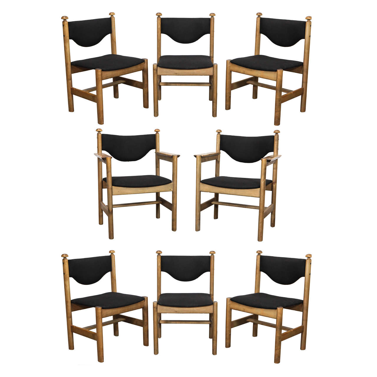 Set of Eight Borge Mogensen Dining Chairs