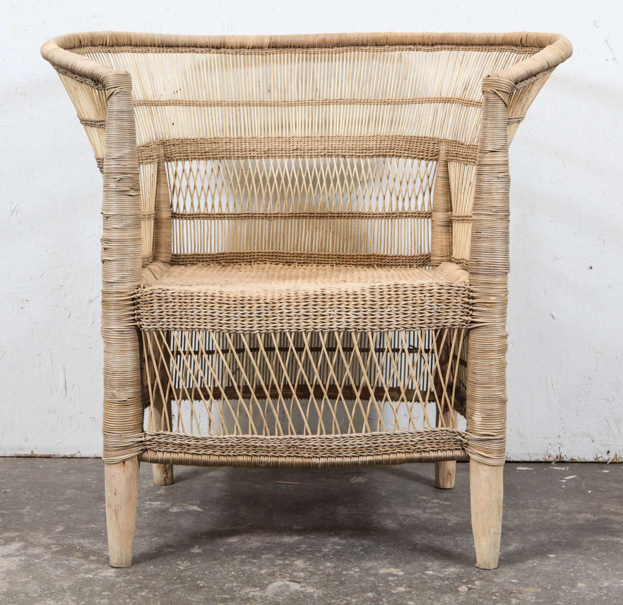 South African Wicker Armchair at 1stDibs african wicker chair