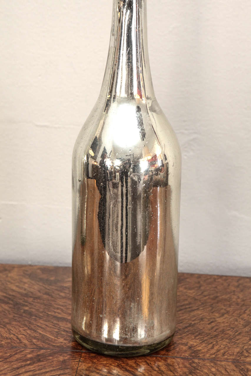 20th Century Antique Mercury Glass Vases For Sale