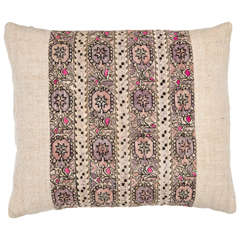Antique Ottoman Embroidered Pillow