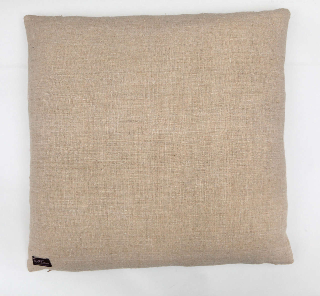Linen Antique Greek Island Embroidery Pillow