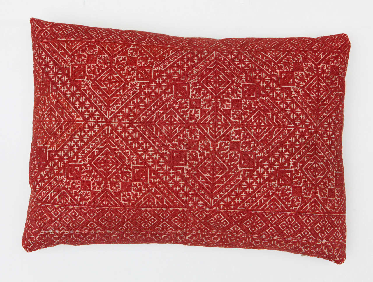 20th Century Antique Moroccan Fez Embroidered Pillows