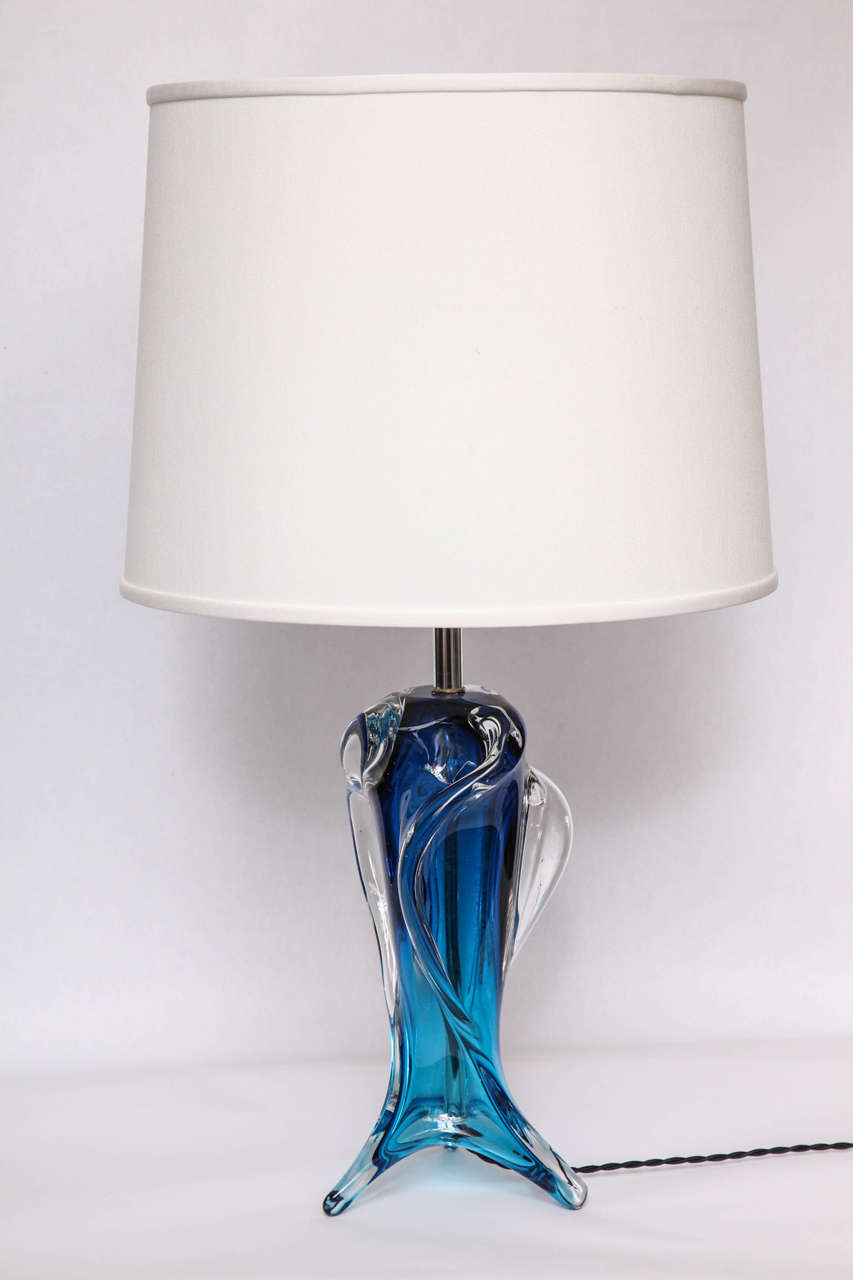 A 1950's Italian Art Glass Table Lamp by Seguso