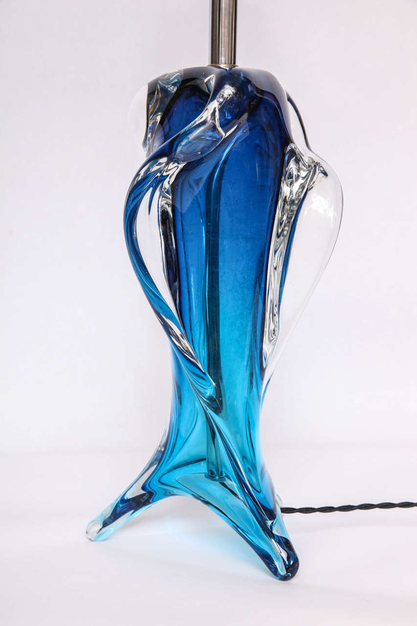Hand-Crafted 1950s Italian Art Glass Table Lamp by Seguso