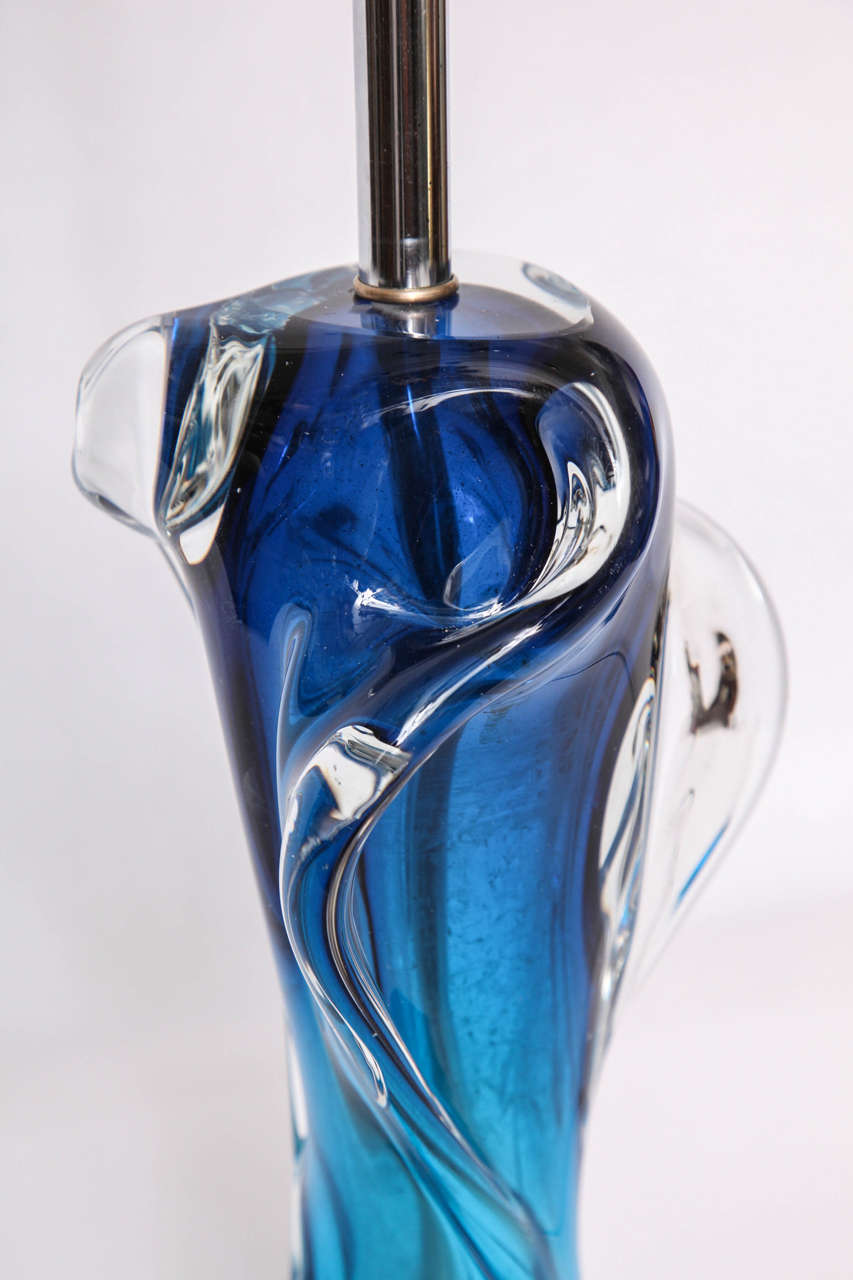 1950s Italian Art Glass Table Lamp by Seguso 2