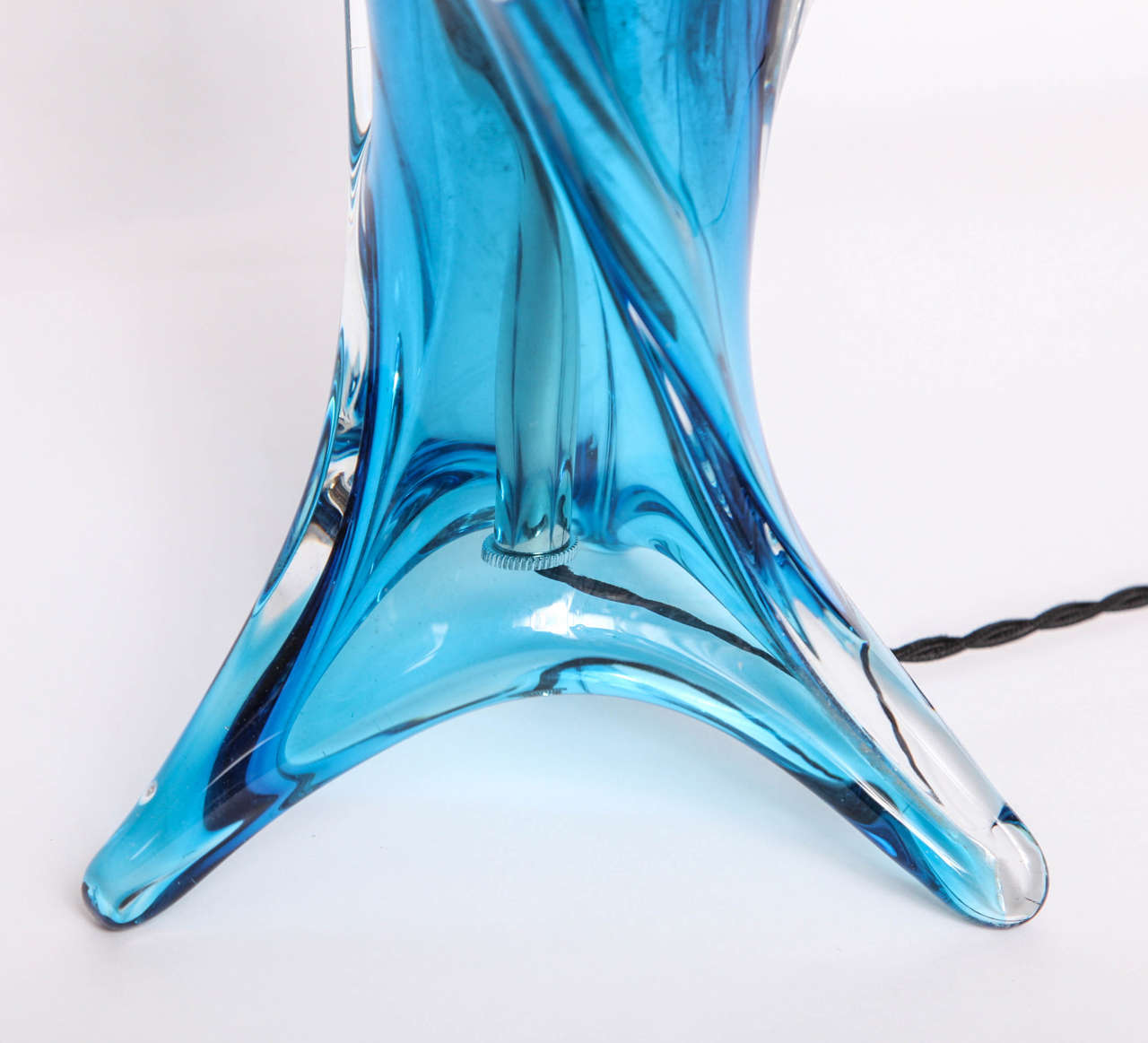 1950s Italian Art Glass Table Lamp by Seguso 3