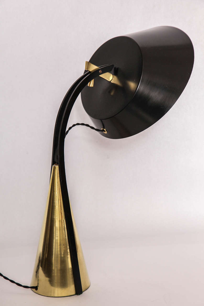 Mid-Century Modern  Table Lamp Articulated Mid Century Modern 1950's
