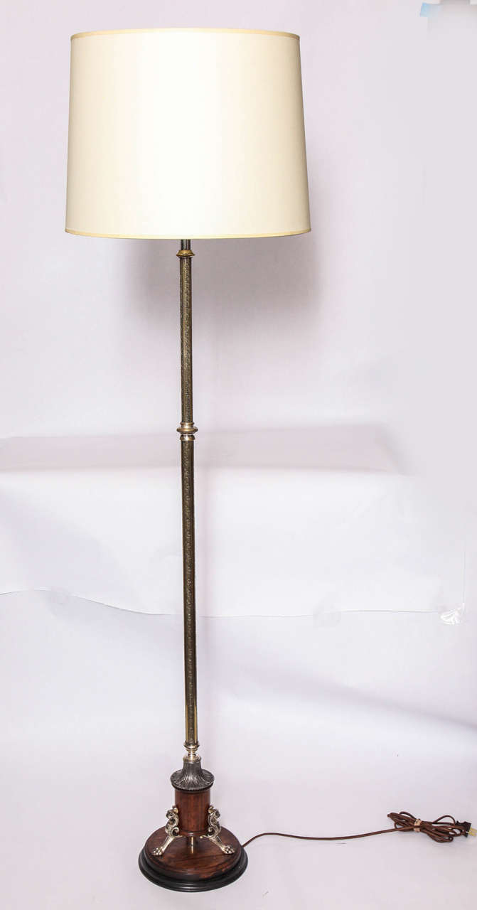 Pair of 1920s Classical Modern, Adjustable Floor Lamps