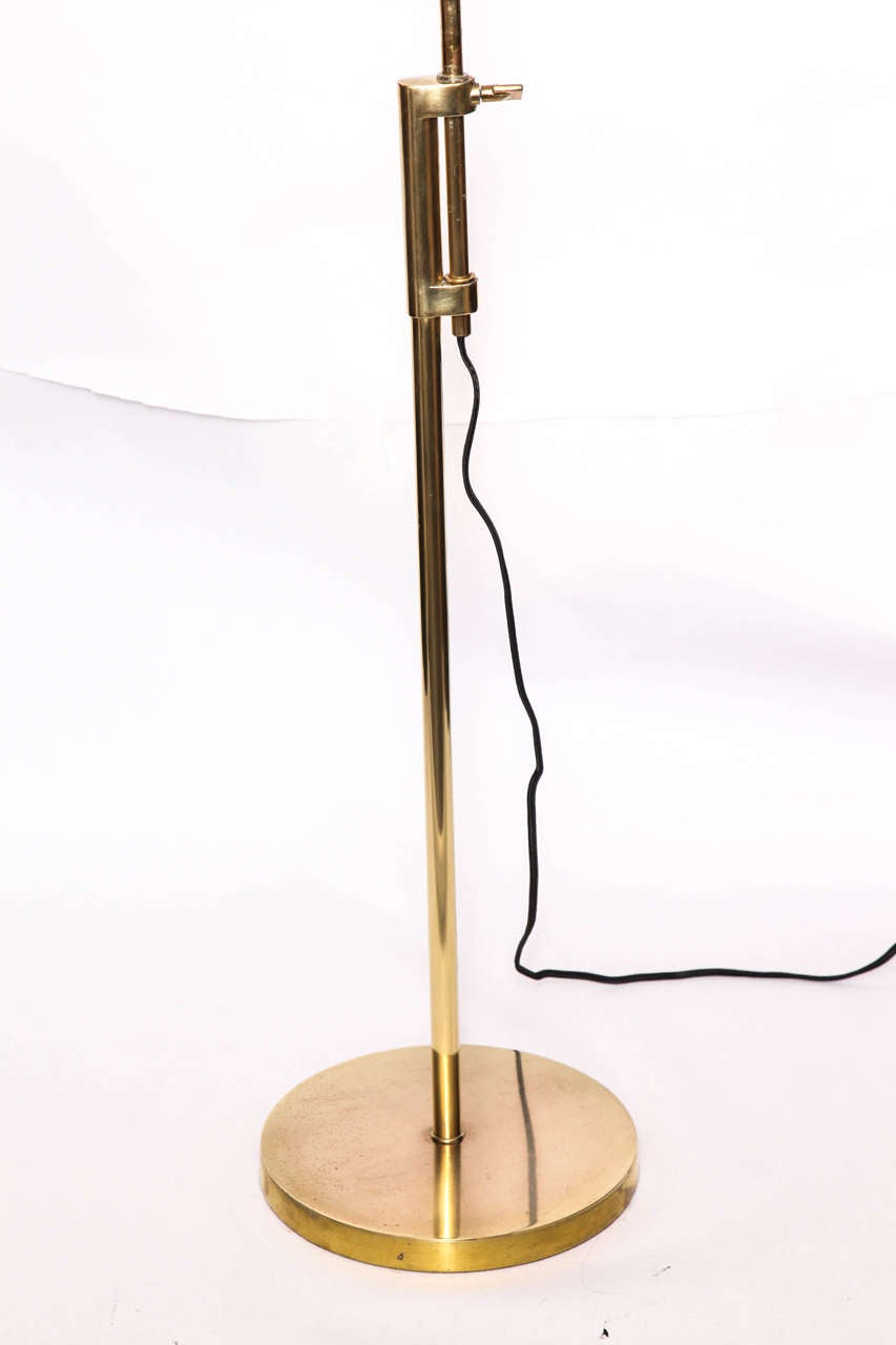 Mid-Century Modern 1960s Classical Modern Articulated Brass Floor Lamp