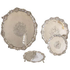 Set of Four George III Salvers