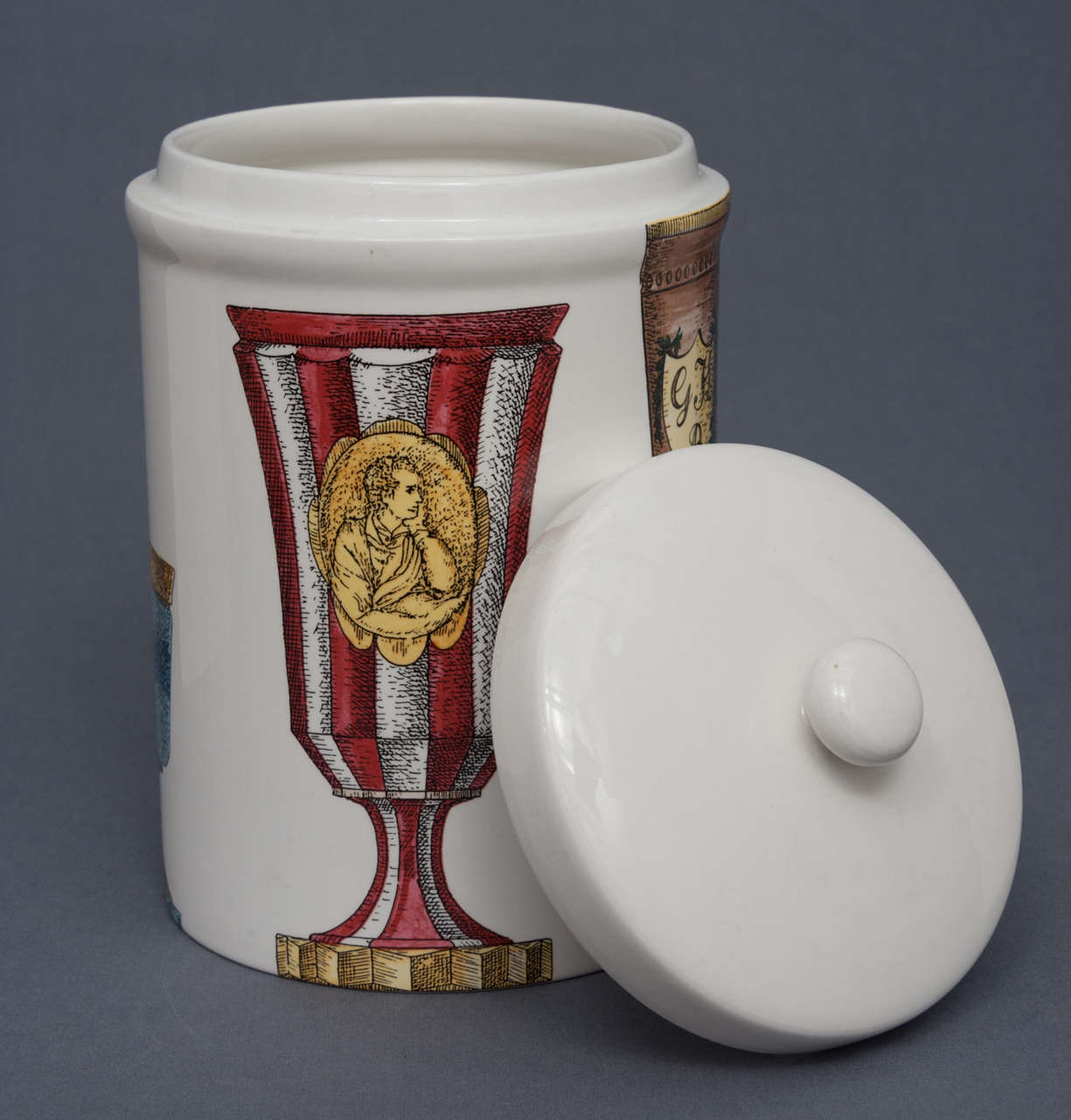 Piero Fornasetti porcelain jar 