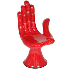 Pedro Friedeberg  Surrealist Iconic Hand Chair (Silla-Mano) Signed