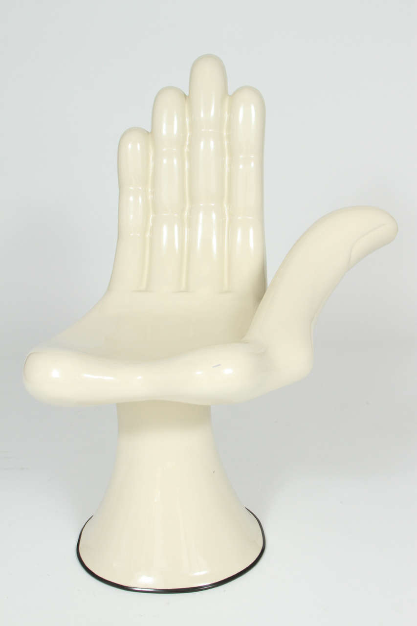 Pedro Friedeberg Surrealist Iconic Hand Chair (Silla-Mano) Signed