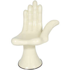 Pedro Friedeberg Surrealist Iconic Hand Chair (Silla-Mano) Signed
