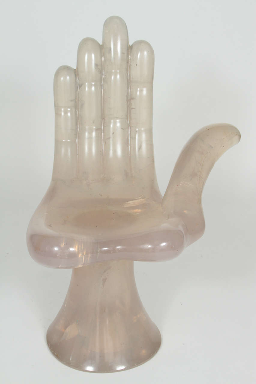 Pedro Friedeberg,   Iconic Hand Chair (RARE Acrylic Prototype)