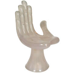 Vintage Pedro Friedeberg,   Iconic Hand Chair (RARE Acrylic Prototype)