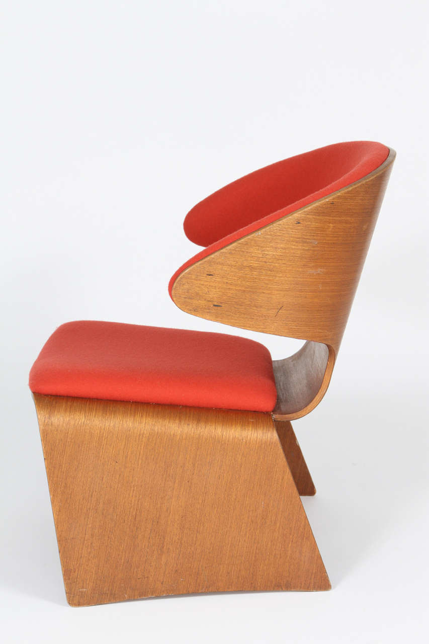 Wool 1960's Bikini Chair by Hans Olsen for Rojle