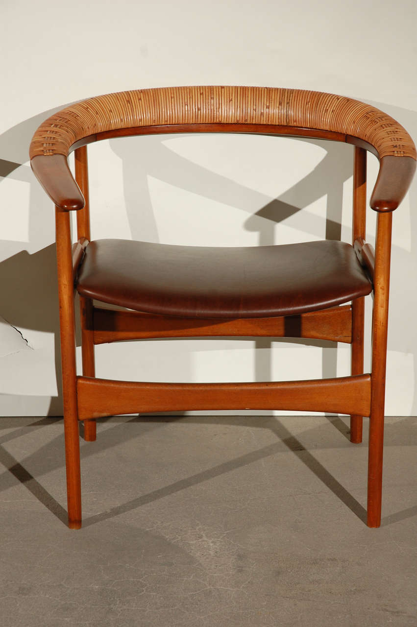 pair of Arne Hovmand-Olsen armchairs