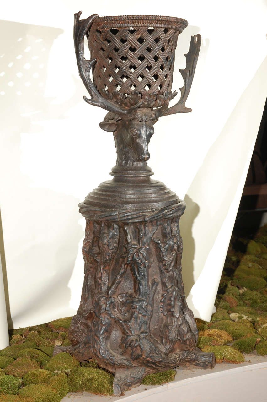 English Iron Planter with Stand