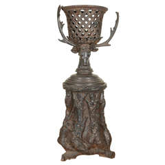 English Iron Planter with Stand