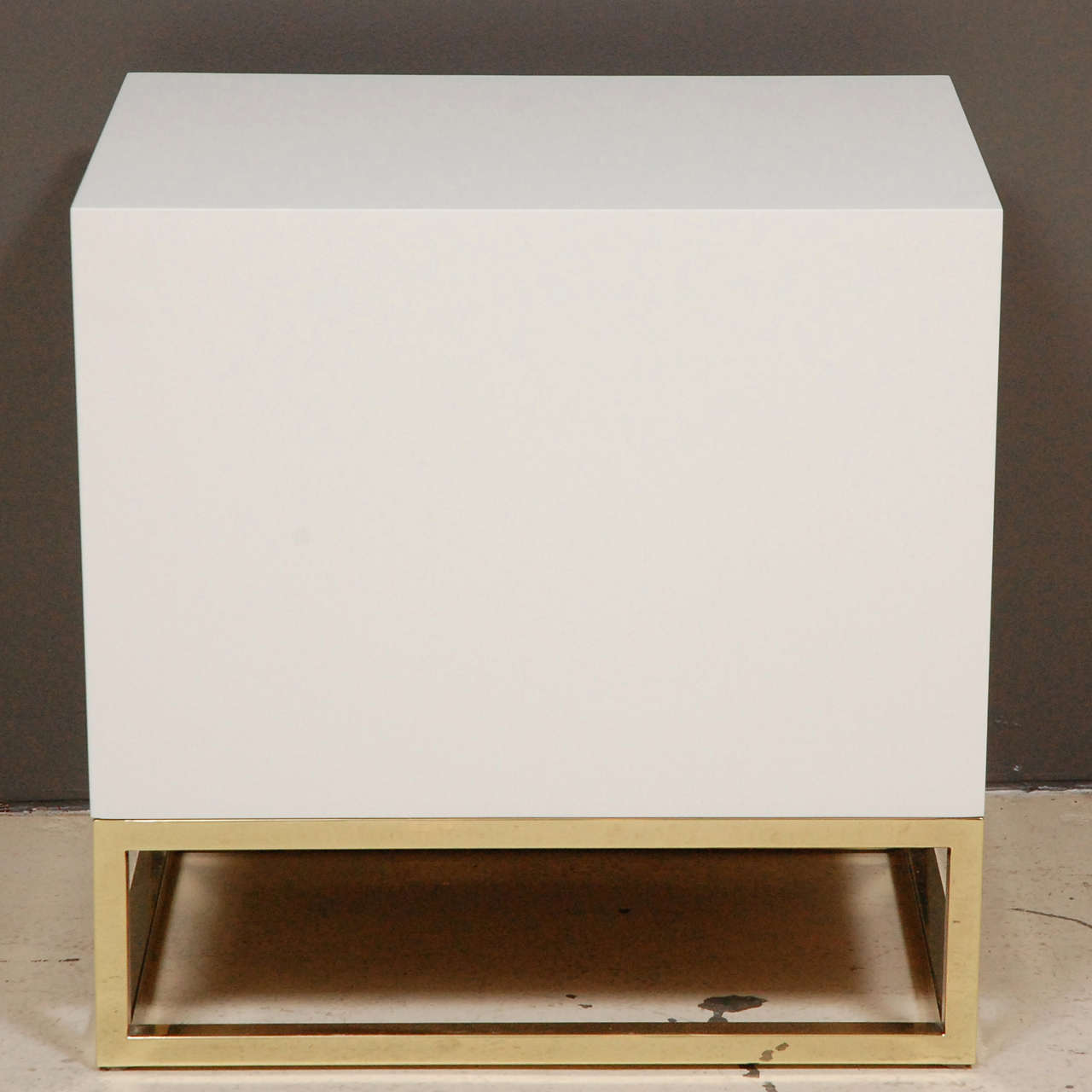 Madison Nightstands with Brass Base by Lawson-Fenning 3