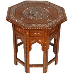 Octagonal Anglo Indian Side Tea Table