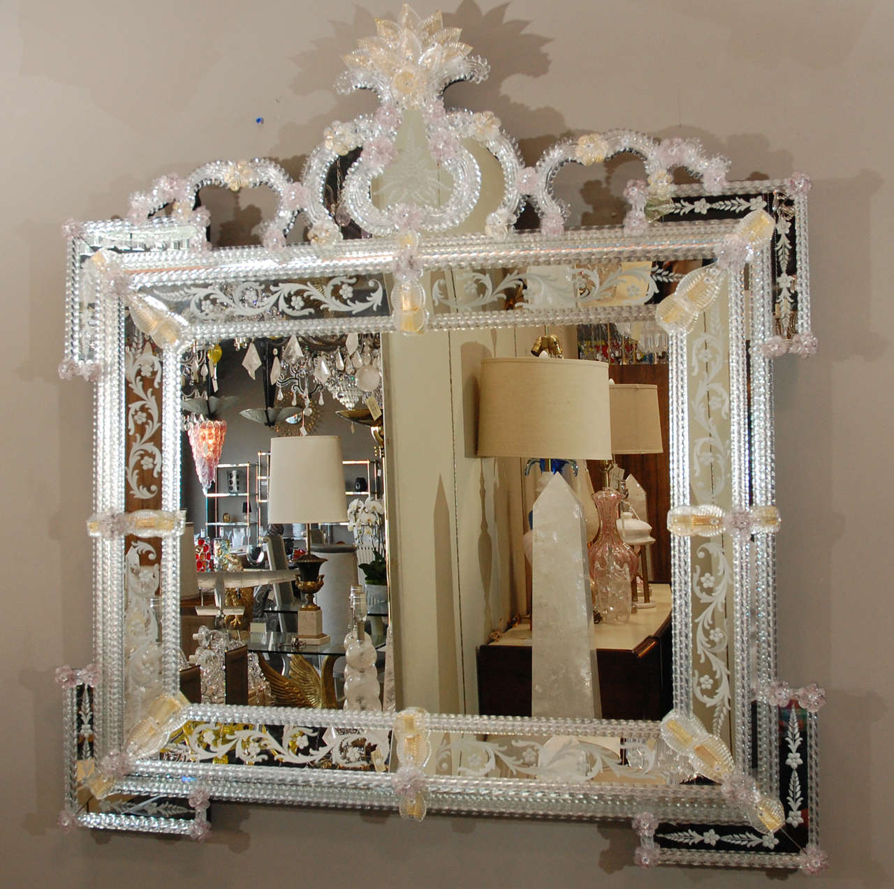 Delicate Venetian Mirror at 1stDibs