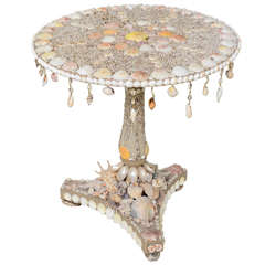 Sea Shell-Encrusted Center Table