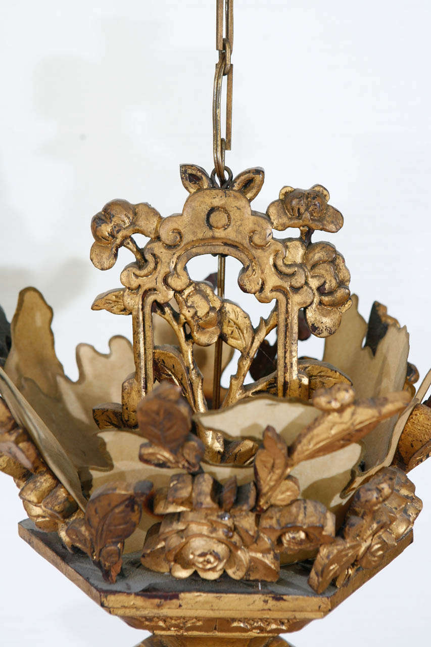 American Pair of Chinese Style Chandeliers For Sale