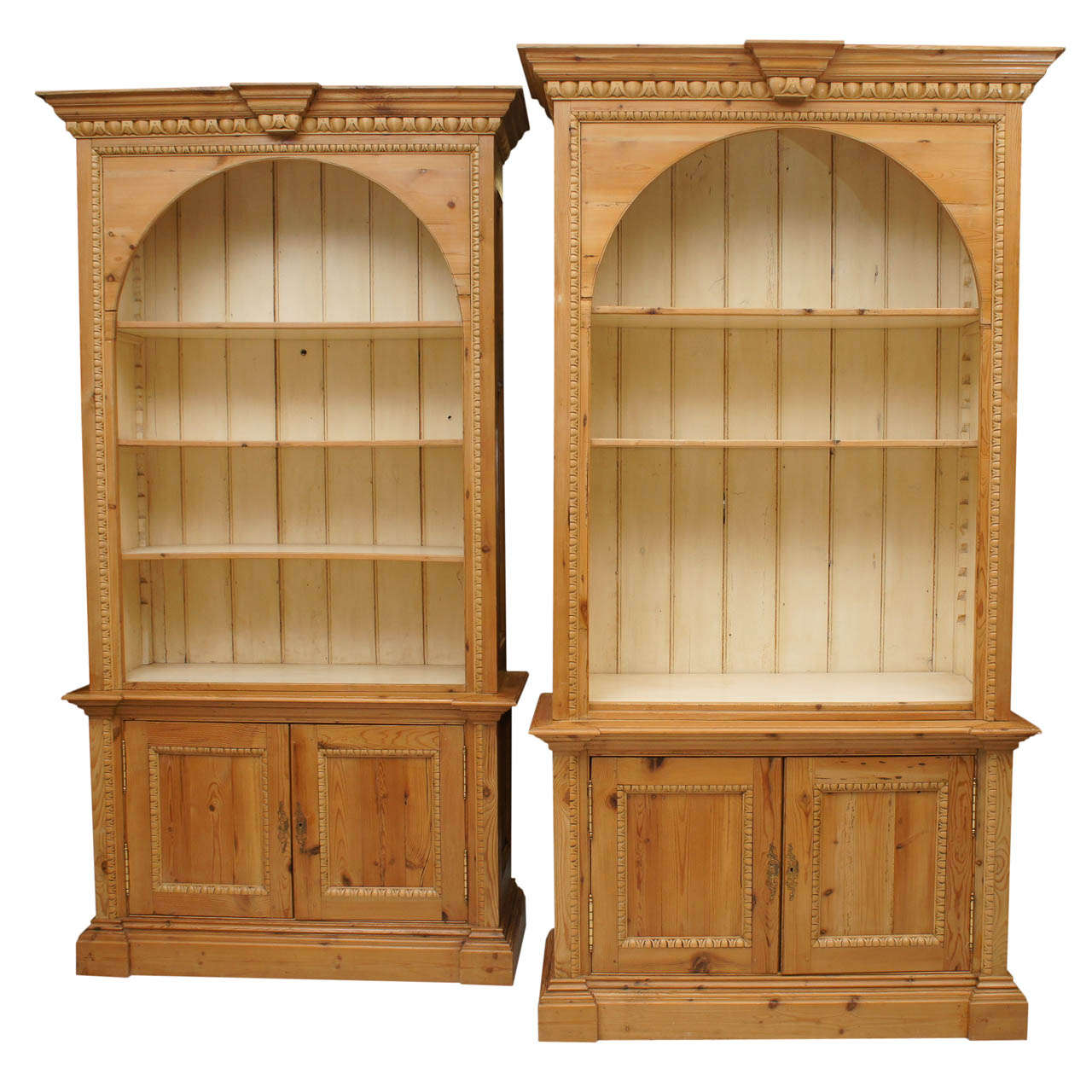 A Pair of Georgian Style Pine Book Cases