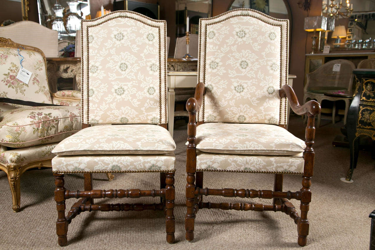 Fine Set of Twleve Henri Deux Style Dining Chairs
