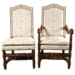 Fine Set of Twleve Henri Deux Style Dining Chairs