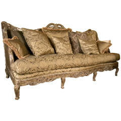 Palatial French Louis XV Style Sofa or Daybed