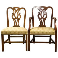 Set of 10 English George I Style Dining Chairs by Baker