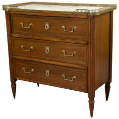 French Directoire Style Marble Top Chest by Jansen