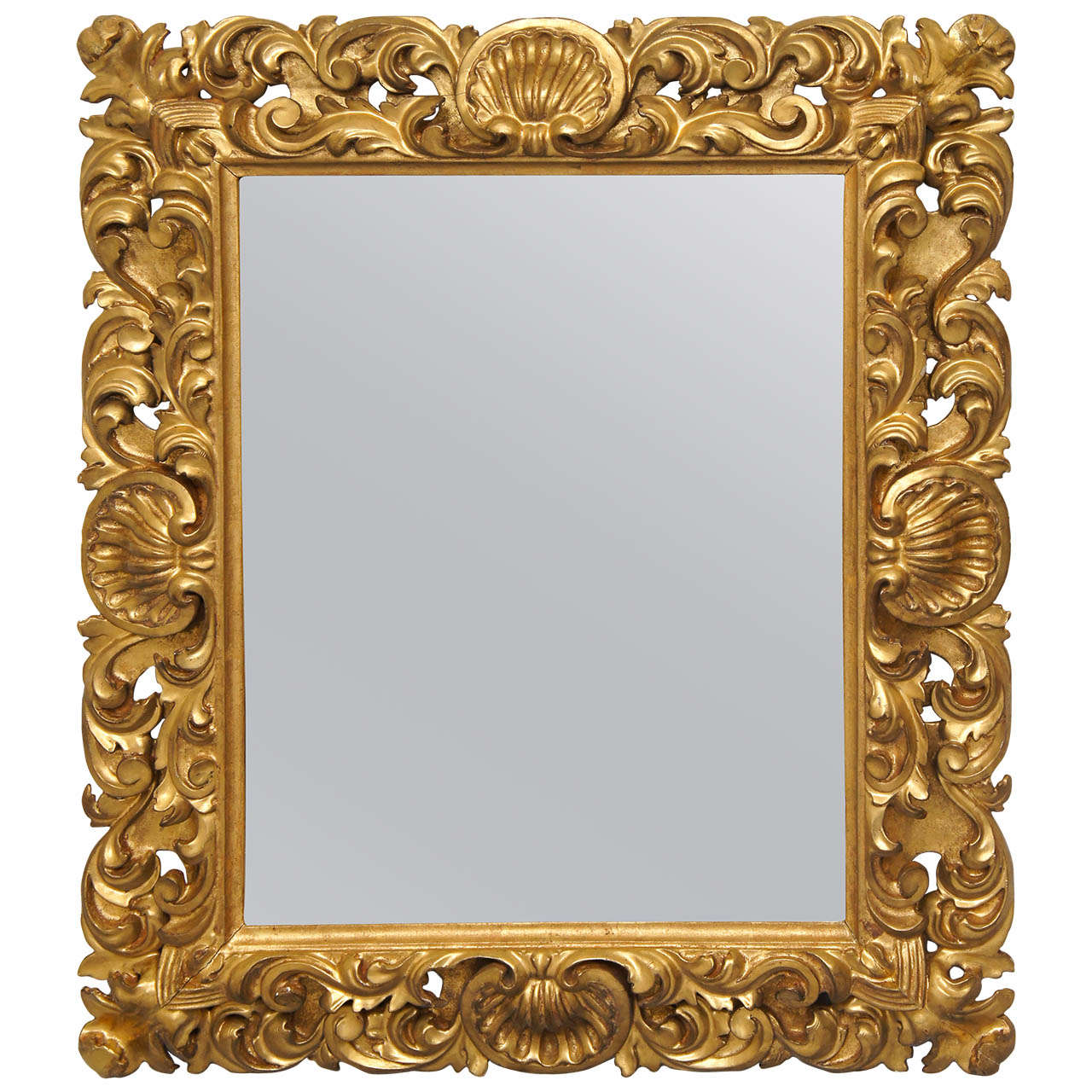 Florentine Carved Gilt Wood Mirror Frame