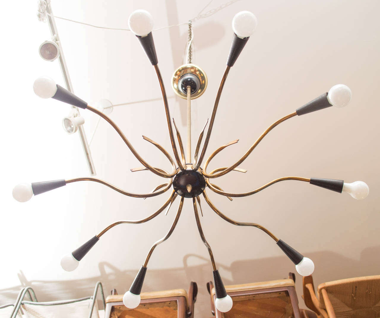 Italian Chandelier in the Style of Stilnovo 3