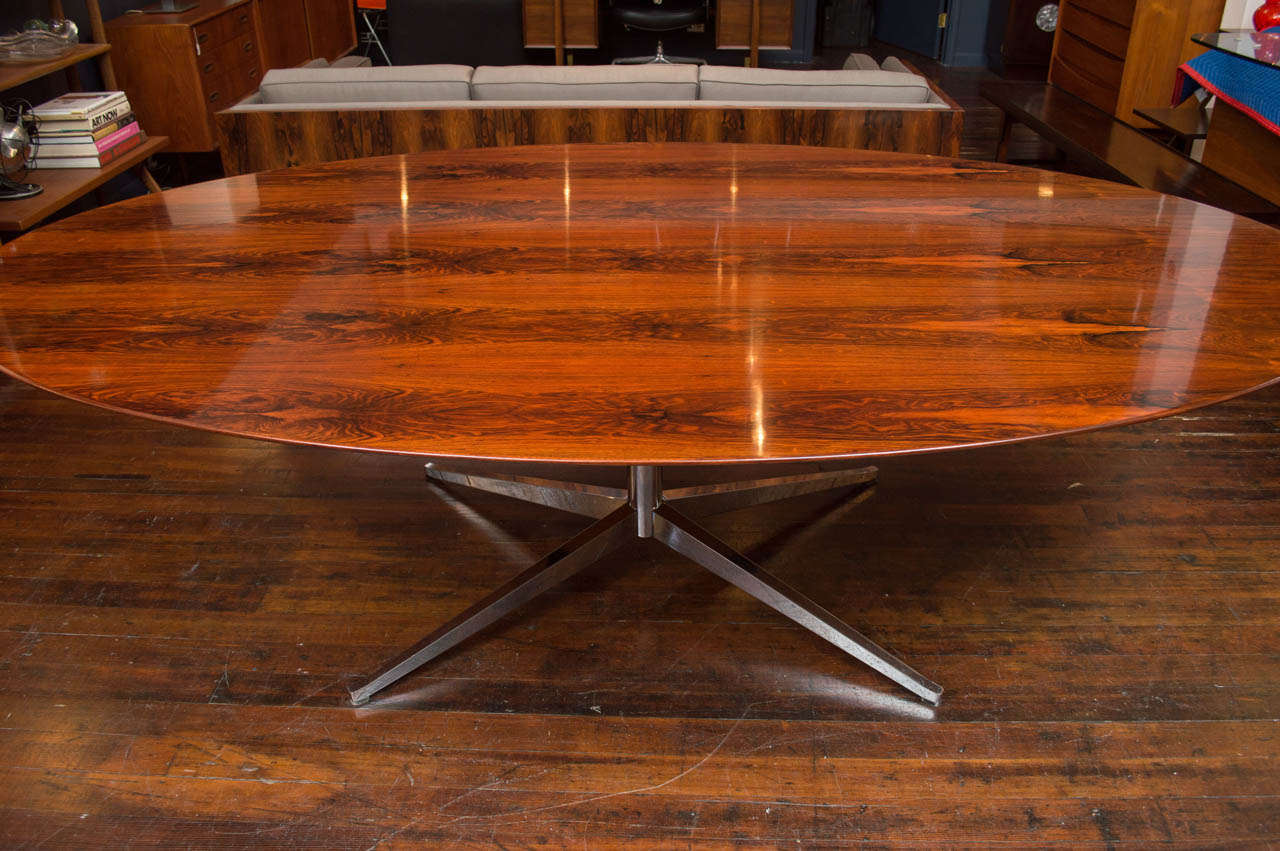 Mid-Century Modern Knoll Rosewood Dining Table