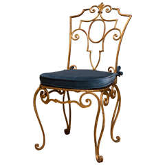 Italian Gilt Metal Chair 6